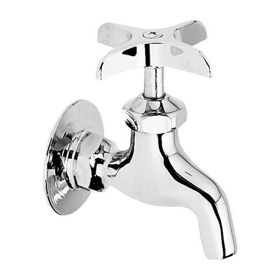 Elkay Commercial Service/ Utility Single Hole Wall Mount Faucet with Plain End Chrome