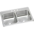 thumbnail image 1 of Elkay CR33213 Celebrity Stainless Steel 33" x 21-1/4" x 6-7/8" Equal Double Bowl Top Mount Sink, 1 of 6