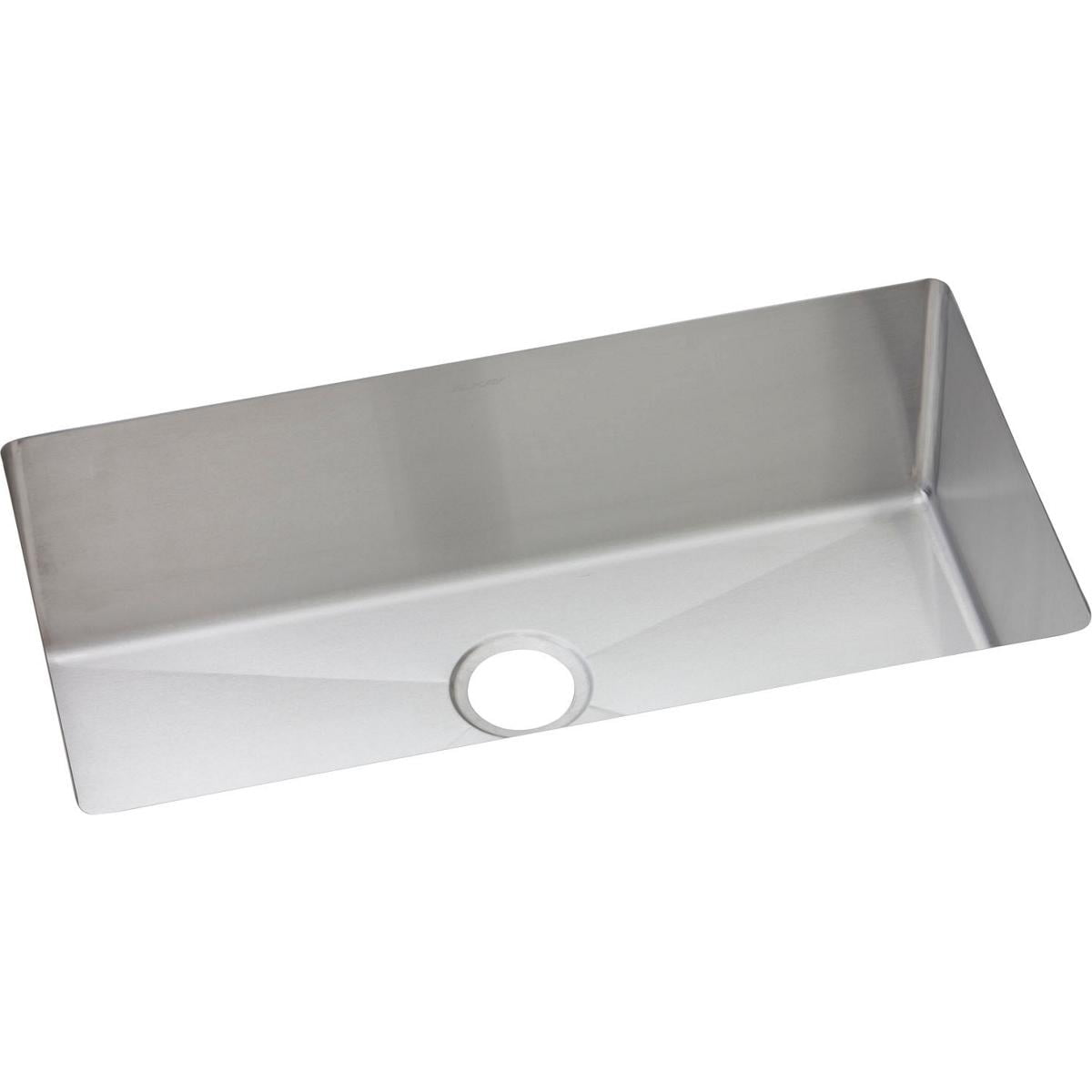 Crosstown Polished Satin Stainless Steel Single Bowl Undermount Sink