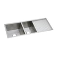 thumbnail image 1 of Elkay Crosstown 16 Gauge Stainless Steel, 47-1/4" x 18-1/2" x 10", 60/40 Double Bowl Undermount Sink with Drainboard, 1 of 7