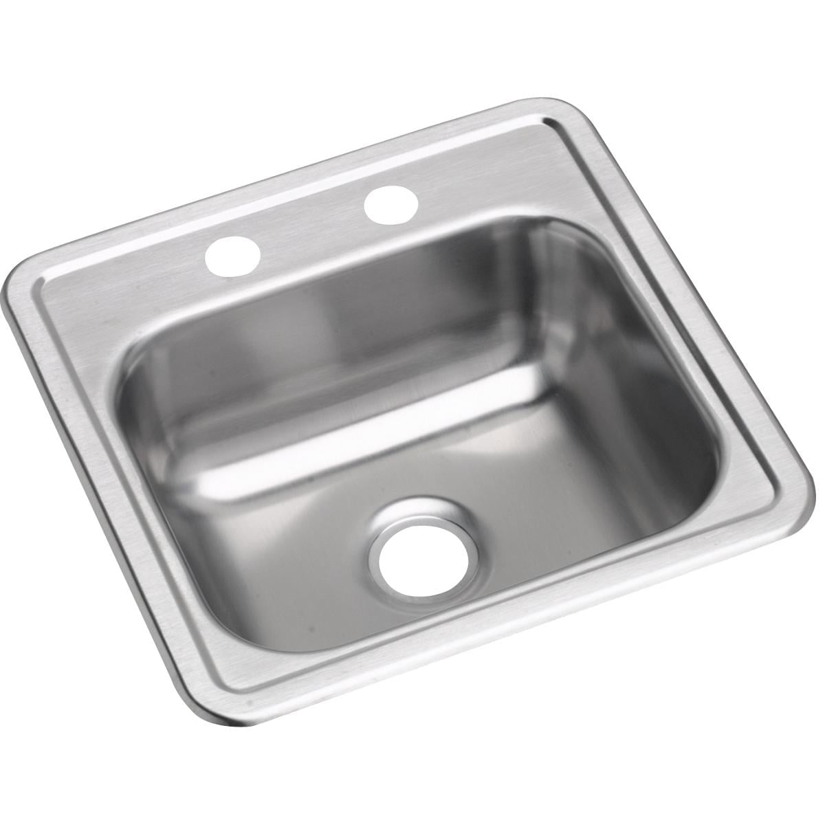 Dayton 15'' Satin Stainless Steel Drop-In Bar Sink