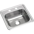 thumbnail image 1 of Elkay Dayton Stainless Steel 15" x 15" x 5-3/16", Single Bowl Drop-in Bar Sink, 1 of 7
