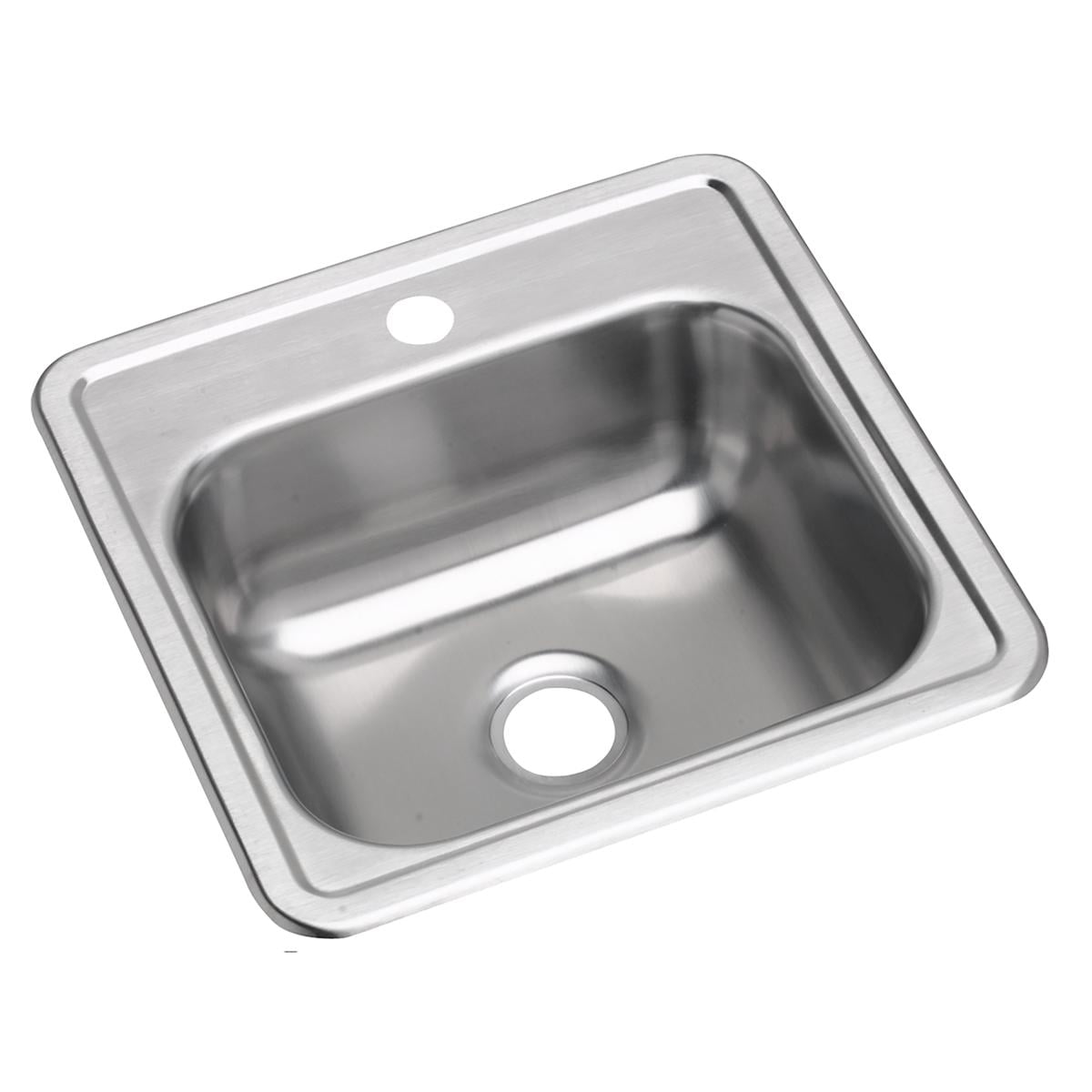 Dayton 15" Stainless Steel Single Bowl Drop-In Bar Sink