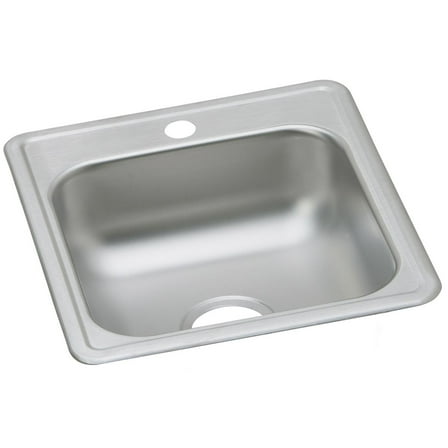 Elkay Dayton Stainless Steel 17" x 19" x 6-1/8", Single Bowl Drop-in Bar Sink