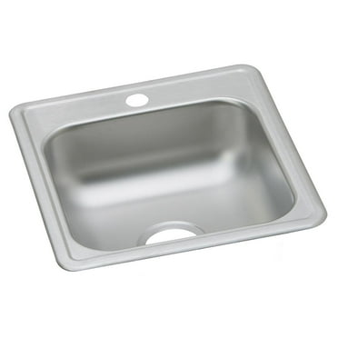 Elkay Dayton Stainless Steel 17" x 21-1/4" x 6-1/2", Single Bowl Drop-in Bar Sink