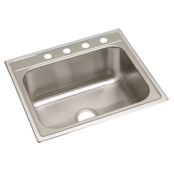 Elkay Dayton Stainless Steel 25" x 22" x 10-1/4", Single Bowl Drop-in Sink