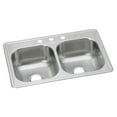 thumbnail image 1 of Elkay Dayton Stainless Steel 33" x 22" x 8-1/16", Equal Double Bowl Drop-in Sink, 1 of 2
