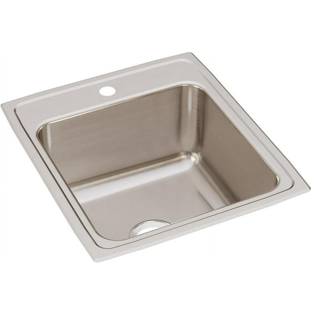 Elkay Dlr202210 Lustertone 19-1/2" Drop In Single Basin Stainless Steel Kitchen Sink - 1