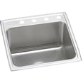 thumbnail image 1 of Elkay DLR2222122 Lustertone Classic 22 x 22 x 12-1/8 Single Bowl Drop-In Sink, 2 Holes, 18-Gauge Stainless, 1 of 7