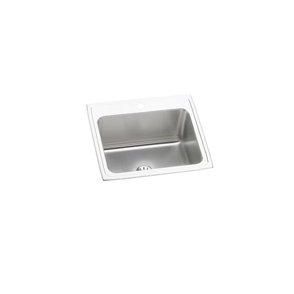 Elkay DLR252210PD-1 Lustertone 1 Basin Drop-In Sink Lustertone