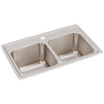 thumbnail image 1 of Elkay Lustertone Classic Stainless Steel 29" x 18" x 10", 1-Hole Equal Double Bowl Drop-in Sink, 1 of 7