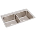 thumbnail image 1 of SS 37x22x10.1 Dbl Bowl Drop-in Sink, 1 of 7