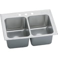 thumbnail image 1 of Elkay DLRQ3322123 Gourmet Stainless Steel Double Bowl Sink, 1 of 2