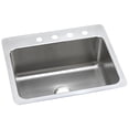 thumbnail image 1 of Elkay DLSR2722101 Lustertone Stainless Steel 27" x 22" x 10", Single Bowl Dual Mount Kitchen Sink, 1 of 7