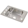 thumbnail image 1 of Elkay DRKAD2517452LM 18 Gauge Stainless Steel 25 x 17 x 4. 5 inch Single Bowl Top Mount Sink - 2 Holes on Left & Middle, 1 of 6