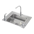 thumbnail image 1 of SS 28x22x5.5 Single Drop-in Sink Kit, 1 of 7