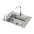 thumbnail image 1 of SS 28x22x6.5 Single Drop-in Sink Kit, 1 of 7