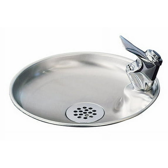 Elkay Drkr10c 9-7/8" Diameter Countertop Mount Single Level Fountain - Stainless Steel