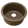 thumbnail image 1 of Elkay ELG16FBMC0 Quartz Classic 18-1/8" x 18-1/8" x 7-1/2" Dual Mount Bar Sink, Mocha, 1 of 3