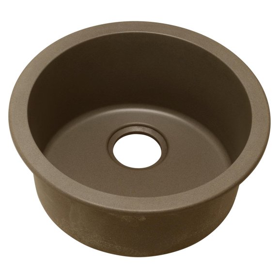 Elkay ELG16FBMC0 Quartz Classic 18-1/8" x 18-1/8" x 7-1/2" Dual Mount Bar Sink, Mocha