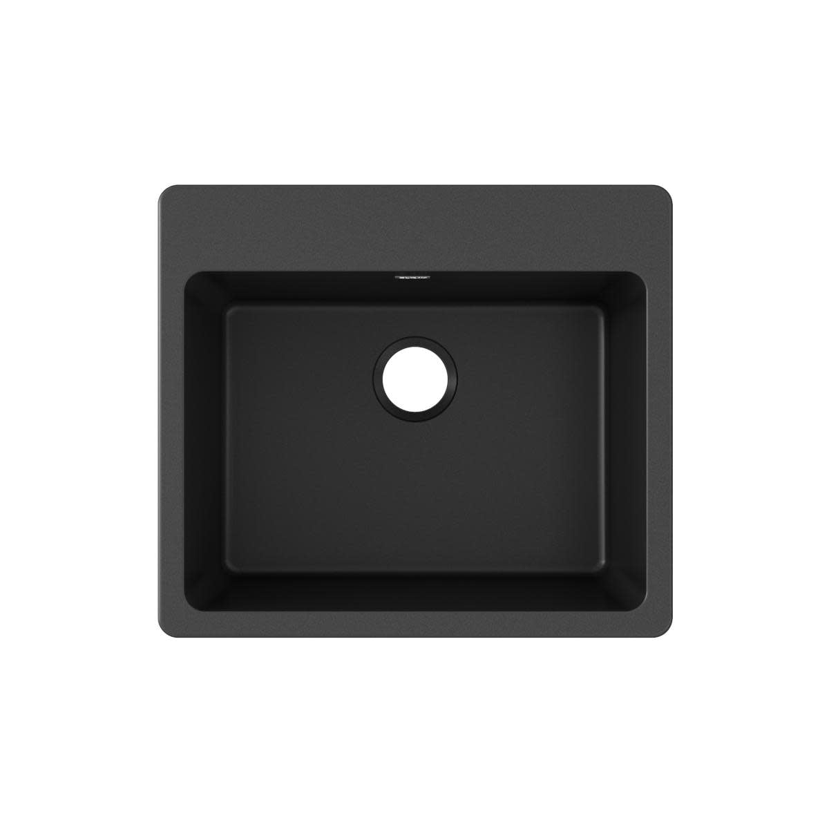 Elkay Black Quartz Single Bowl Drop-In Kitchen Sink