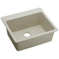 thumbnail image 1 of Elkay ELG2522BQ0 Elkay Quartz Classic 25" x 22" x 9-1/2", Single Bowl Top Mount Sink, Bisque, 1 of 3