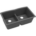 thumbnail image 1 of Elkay ELGDULB3322GY0 Quartz Classic Equal Double Bowl Undermount Sink w/ Aqua Divide, Dusk Gray, 1 of 7
