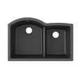 thumbnail image 1 of Elkay ELGHU3322RBK0 Classic 33" Double Basin Undermount Sink with Aqua Divide, Black, 1 of 2