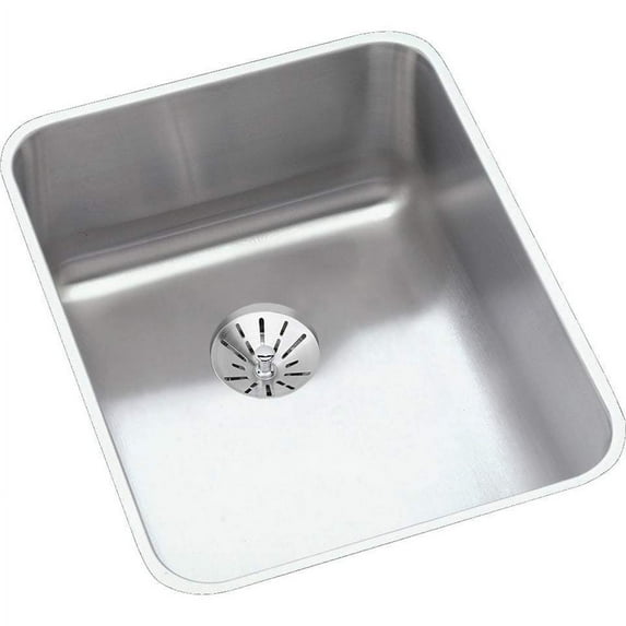 Elkay ELUHAD141845PD Lustertone Stainless Steel 16-1/2" x 20-1/2" x 4-3/8" Single Bowl Undermount ADA Sink with Perfect Drain