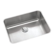 Elkay ELUHAD211550PD Lustertone 23-1/2 x 18-1/4 x 4-7/8" Undermount ADA Kitchen Sink, Perfect Drain