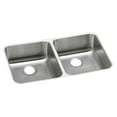 thumbnail image 1 of Elkay ELUHAD321650 Elkay Lustertone Stainless Steel 31-3/4" x 16-1/2" x 4-7/8", Equal Double Bowl Undermount ADA Sink, 1 of 7