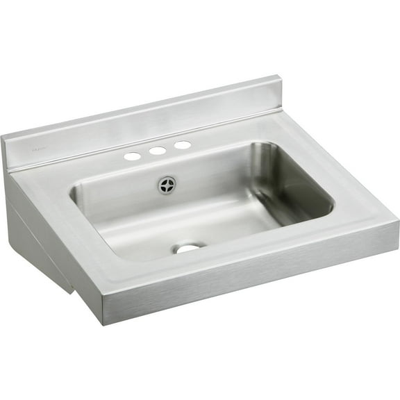 Elkay ELVWO2219CS3 Elkay Stainless Steel 22" x 19" x 5-1/2", Wall Hung Lavatory Sink
