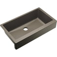 thumbnail image 1 of Qtz 36x21x9 Sng Bwl Apron Sink+PD Silver, 1 of 7