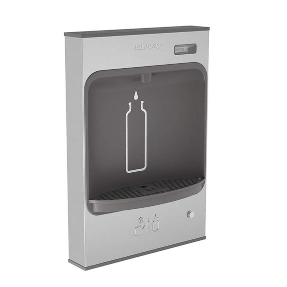 Elkay EMASMB EZH2O Mechanical Bottle Filling Station Surface Mount, Battery Powered Non-Filtered Non-Refrigerated Stainless