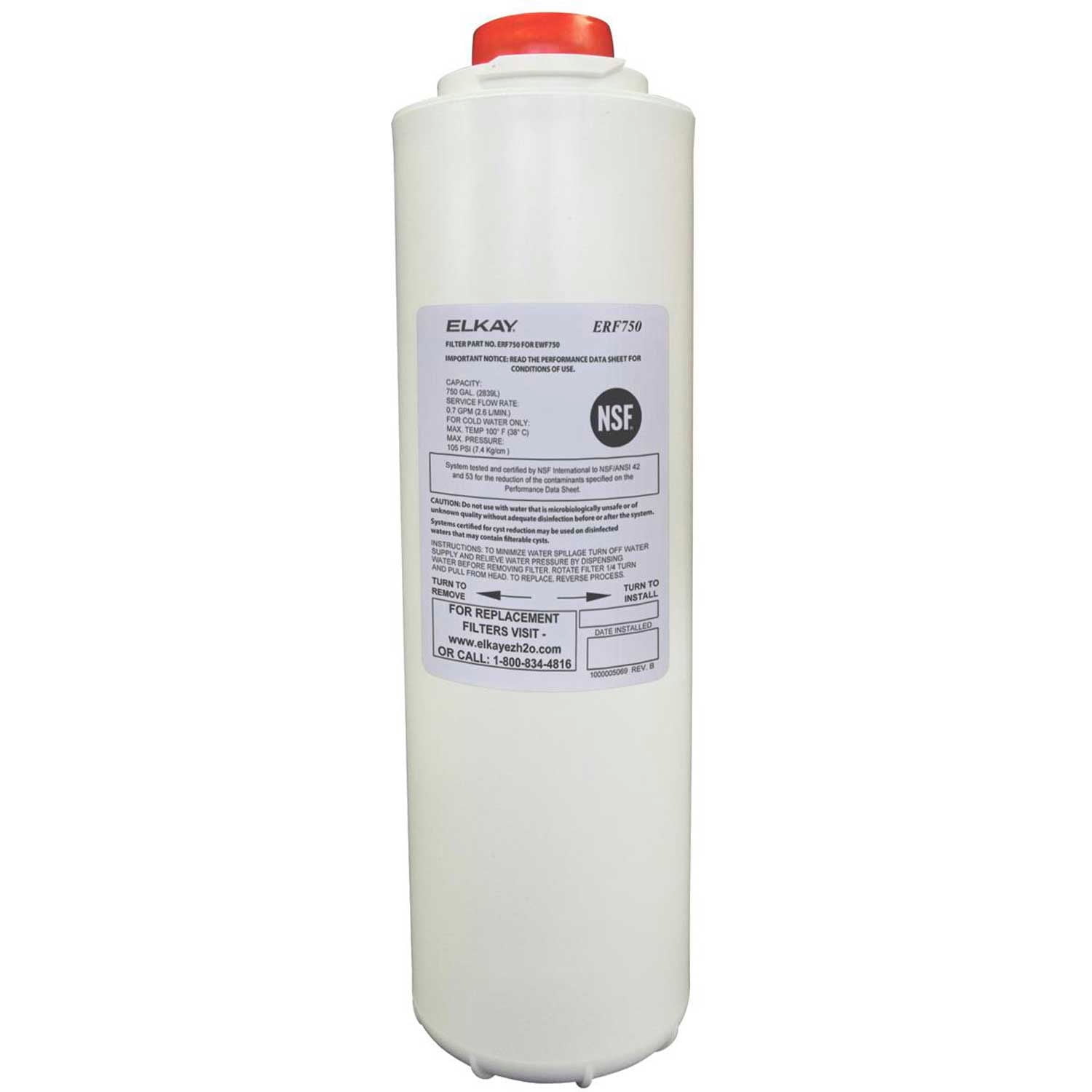 Elkay Water Sentry Plus Lead Free Replacement Water Filter for Bottle Filler