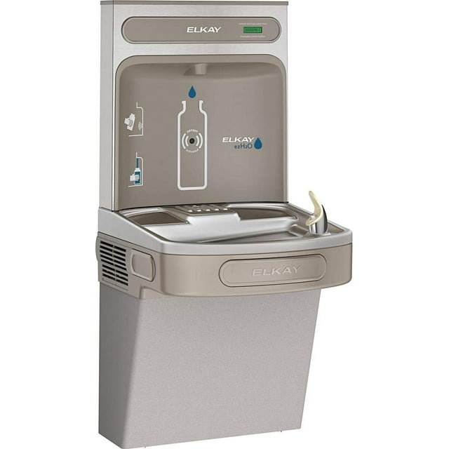Elkay EZS8WSLK EZH2O Bottle Filling Station with Single ADA Cooler, Non-Filtered 8 GPH, 46.30 x 18.30 x 19.00 inches, Light Gray Granite