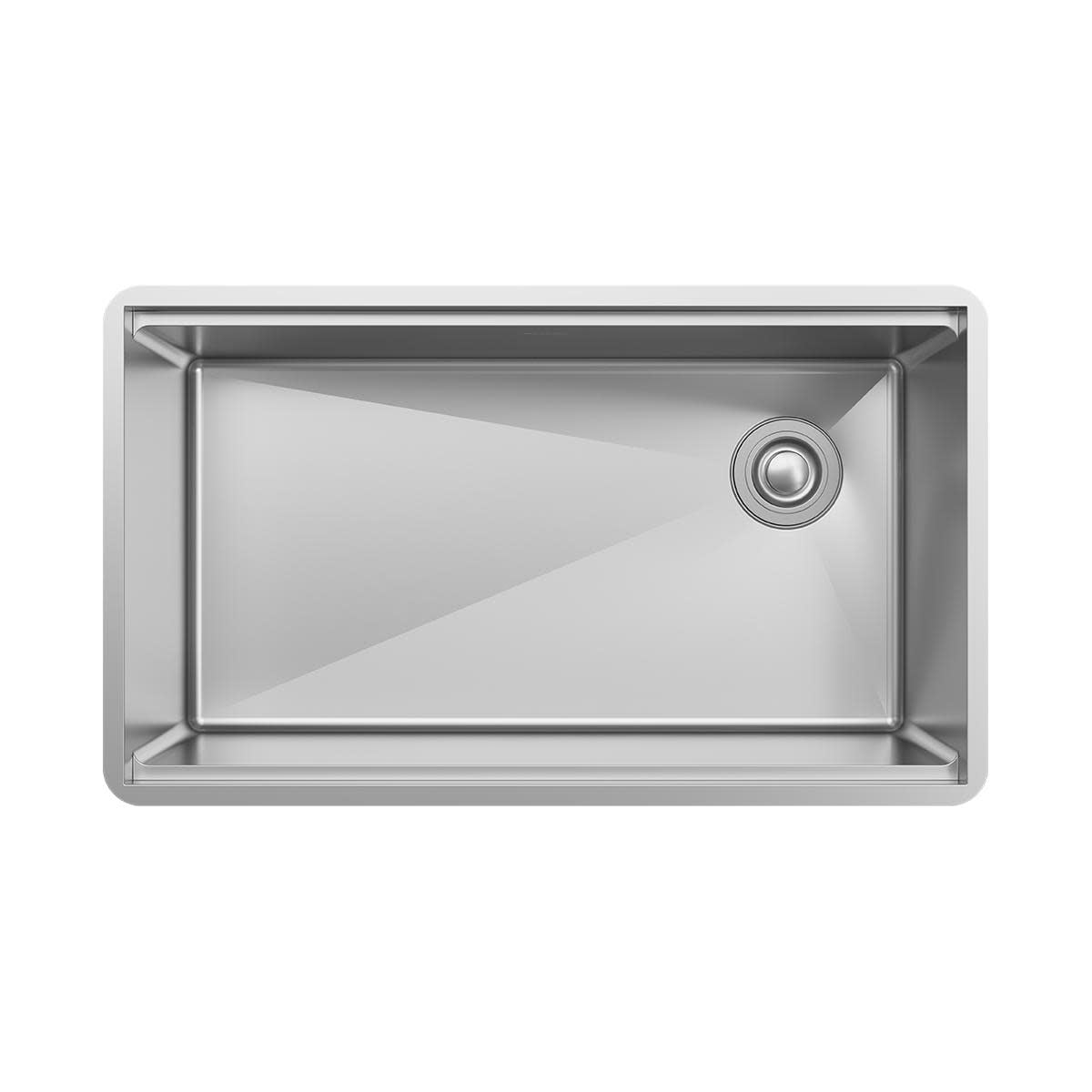Crosstown 31.5" Stainless Steel Undermount Kitchen Sink with Accessories