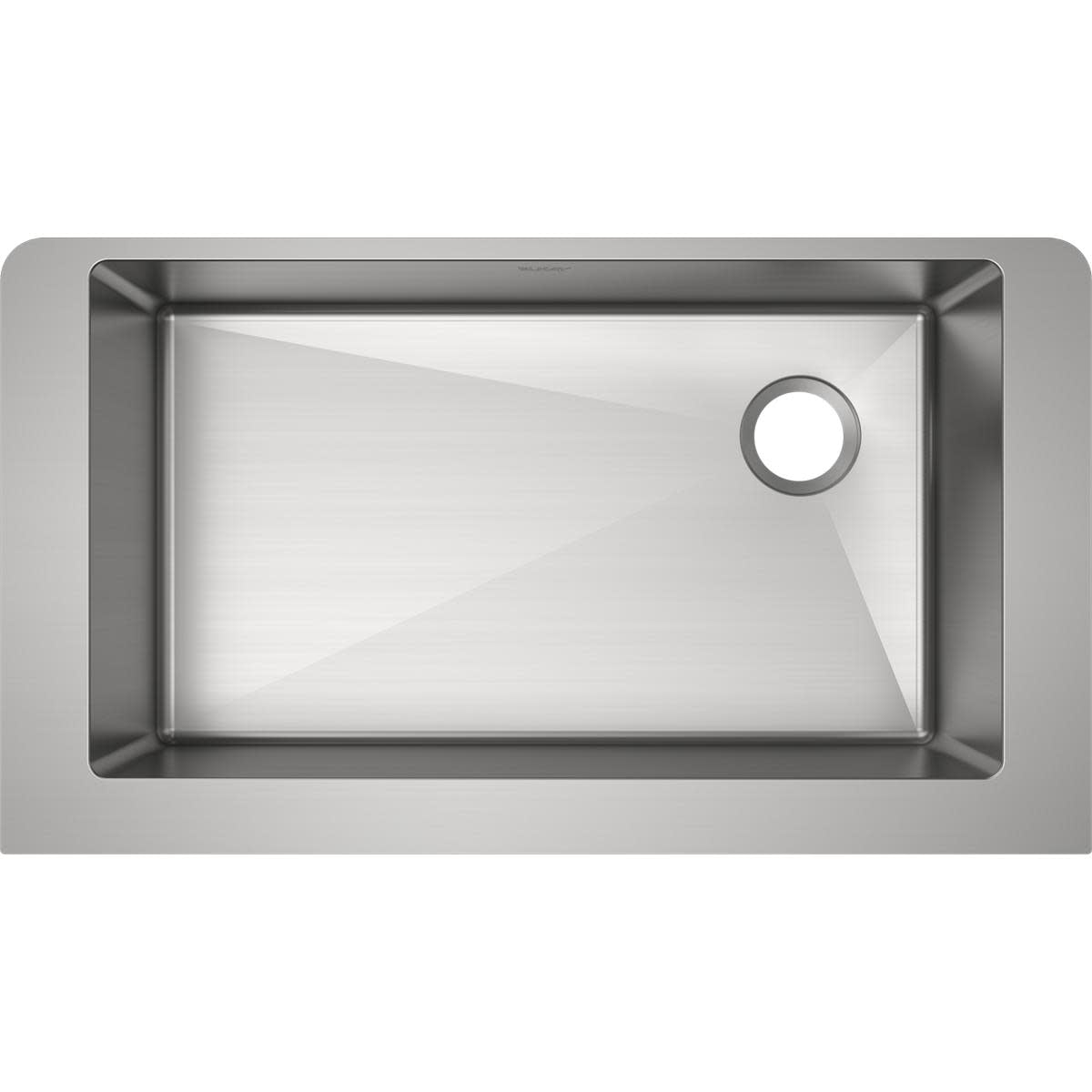 Crosstown 36" Satin Stainless Steel Farmhouse Kitchen Sink
