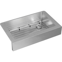 Elkay ECTRUF30179RC Crosstown 35-7/8 in. x 20-1/4 in. x 9 in. Single Bowl Farmhouse Stainless Steel Sink Kit