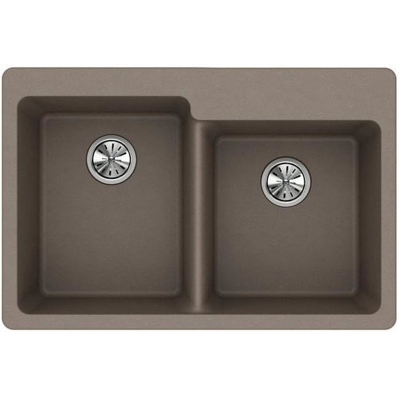 Elkay Elg250r Quartz Classic 33" Drop In Double Basin Quartz Composite Kitchen Sink -
