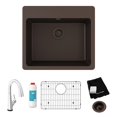thumbnail image 1 of Elkay ELG2522MC0FLC Quartz Classic 25" Drop-In Single Basin Quartz Kitchen Sink - Mocha, 1 of 7