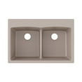 thumbnail image 1 of Elkay Elgdlb3322 Quartz Classic 33" Drop In Double Basin Quartz Composite Kitchen Sink -, 1 of 7
