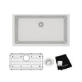 thumbnail image 1 of Elkay ELGRU13322WH0C Quartz Classic 33" Undermount Single Basin Quartz Composite Kitchen, 1 of 7