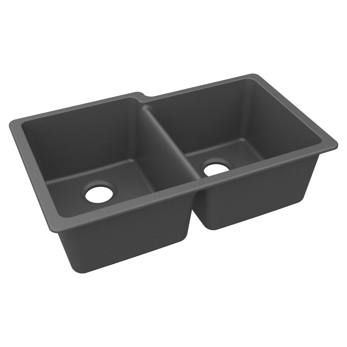 Elkay Elgu250r Quartz Classic 33" Undermount Double Basin Quartz ...