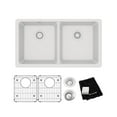 thumbnail image 1 of Elkay ELGU3322WH0C Quartz Classic 33" Undermount Double Basin Quartz Composite Kitchen, 1 of 7