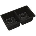 thumbnail image 1 of Elkay ELGU3322BK0C Quartz Classic 33" Undermount Double Basin Quartz Composite Kitchen, 1 of 7
