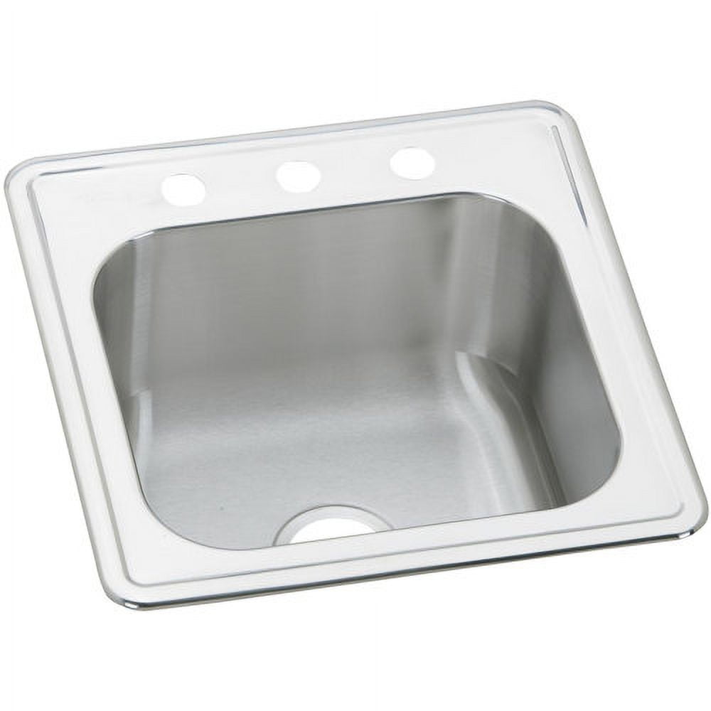 Stainless Steel 20" x 20" Single Bowl Drop-In Sink