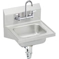 thumbnail image 1 of Elkay Stainless Steel 16-3/4" x 15-1/2" x 13", Single Bowl Wall Hung Handwash Sink Kit Buffed Satin, 1 of 2