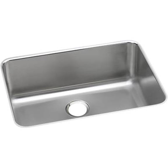 Elkay Lustertone Classic Stainless Steel 26-1/2" x 18-1/2" x 10", Single Bowl Undermount Sink