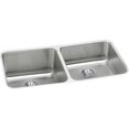thumbnail image 1 of Elkay ELUH311810RPD 18 Gauge Stainless Steel 30. 75 x 18. 5 x 10 inch Double Bowl Undermount Kitchen Sink Kit, 1 of 7